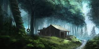 Cabin In The Woods By Ourlak On Deviantart Cabins In The Woods Cabin Art Landscape Painting Tutorial