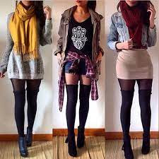 1 2 Or 3 Double Tap For These Outfits From Ambermarie 553 High Socks Outfits Cute Outfits Thigh High Socks Outfit