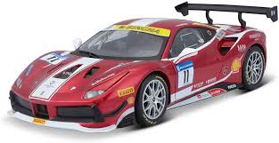 In the 2018/19 season, the most competitive lm gte cars are the porsche 911 rsr, the ferrari 488 gte evo and the ford gt (by points achieved). Amazon Com Ferrari Bburago 1 24 Racing 488 Challenge Red Sports Outdoors