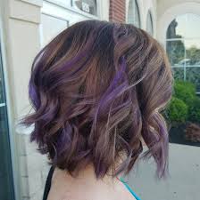 Took 3 Hours But I Got Some Rose Gold Ish And Purple In My Dark Brown Hair Purple Highlights Brown Hair Hair Streaks Hair Highlights