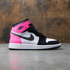 Pink Black White Jordan 1 Low Air Jordan 1 Retro High Og Big Kids Black Black Hyper Pink White Air Jordans Nike Air Jordans Girls Sneakers