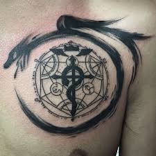 Full Metal Alchemist Tattoo Tatuagens Nerds Tatuagem De Ouroboros Tatuagem Nerd