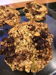 Cookies Flocons D Avoine Banane Chocolat Dans La Cuisine De Jess Banane Chocolat Dessert Alimentation