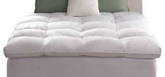 Pacific Coast Feather Company 55877 Luxe Loft Baffle Box Feather Bed Natural Fill Mattress Topper Hypoallergenic Queen Feather Bed Mattress Mattress Topper