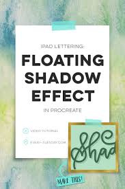 Every designer's idea starts on paper, then transforms through software. Ipad Lettering Create Floating Shadows In Procreate Every Tuesday Ipad Lettering Ipad Lettering Procreate Lettering