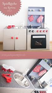 Diy Spielkuche Aus Pappe Teil 2 Die Spule Paula Punktchen Diy Spielkuche Spielkuche Karton Basteln