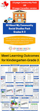 Social Studies K 3 Printable Pack Meet Learning Outcomes