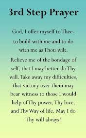 Third Step Prayer 12 Step Recovery Quotes Third Step Prayer 3rd Step Prayer