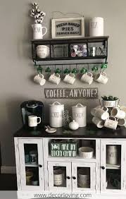 Cheap Decorating Ideas To Create A Small Coffee Corner In The Kitchen 1000 In 2020 Coffee Bar Home Coffee Decor Coffee Bar Design