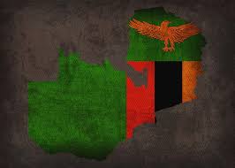 This flag was almost exactly identical to the one in use today with the exception of a shade of green that was slightly darker and an eagle design that was slightly different. Zambia Country Flag Map Mixed Media By Design Turnpike