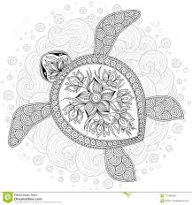 Vector Illustration Of Sea Turtle For Coloring Book Pages Turtle Coloring Pages Animal Coloring Pages Henna Animals