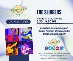 Live Music Tonight by “The Slingers” Featuring Jeff Reynolds & Jay Wadsworth  On guitars