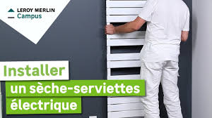 À l'heure de la technologie, tout est fait pour vous alléger des travaux ménagers. Comment Poser Un Seche Serviettes Electrique Leroy Merlin Youtube