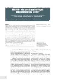 My guardian angel bloodshot eyes frantically scans the devastated land tears flow freely, bidden by the fumes that stung my shallow breaths catches in my parched throat as i breathe in the sulfurous air that burns my lungs. Pdf Covid 19 What Should Anaethesiologists And Intensivists Know About It