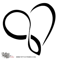 Tattoo Of Infinity Heart Neverending Love Tattoo Custom Tattoo Designs On Tattootribes Com In 2020 Heart With Infinity Tattoo Heart Tattoo Love Tattoos