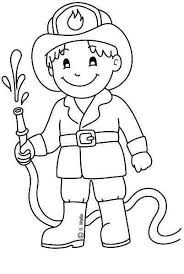 Dibujo de bombero salva a un bebé del incendio para colorear. Pin En Dibujos
