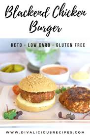 Blackened Chicken Burgers Divalicious Recipes Recipe In 2020 Chicken Burgers Clean Recipes Recipes