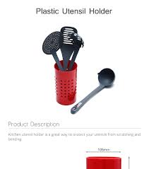 Kitchen crocks keep your cooking tools at arm's reach and offer the same principle also applies to material. Red Colour Kitchen Storage Bbq Plastic Utensil Holder Buy Plastic Utensil Holder Kitchen Utensil Holder Bbq Utensil Holder Product On Alibaba Com