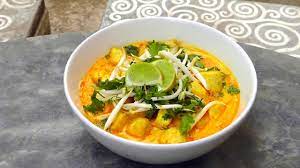 Malaysian Laksa Curry Soup Vegan Vegetarian Recipe Youtube