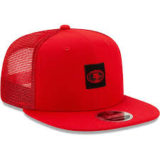 Black 49ers Hat New Era Men S San Francisco 49ers New Era Scarlet Shanahan Square Trucker 9fifty Adjustable Snapback Hat New Era Trucker Trucker New Era