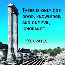 Ancient Quot There Is Only One Good Knowledge And One Evil Ignorance Socrates Facebook