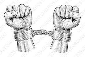 Hands Breaking Chain Shackle Propaganda Posters Fashion Poster Woodcut