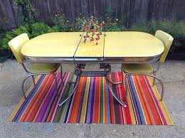 Hold For Kel 1950 S Mid Century Yellow Formica Kitchen Etsy Vintage Dining Room Dinette Sets Retro Pink Kitchens