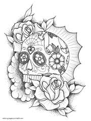 Adult coloring books with skulls. 33 Skull Coloring Pages For Adults Free