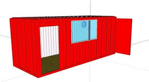 Container 3d Skp Model For Sketchup In 2020 Outdoor Storage Box Container Design