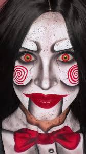 Creative Halloween Makeup Ideas: Jigsaw and Billy the Puppet