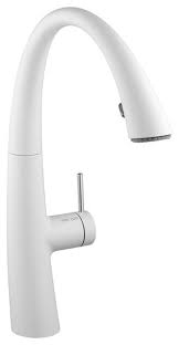 kwc kitchen faucet with light, white, 8