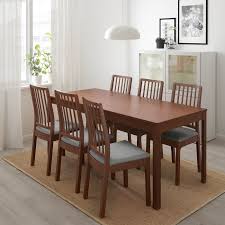 Ekedalen Chair Brown Orrsta Light Gray Ikea In 2020 Ikea Table Ikea Table