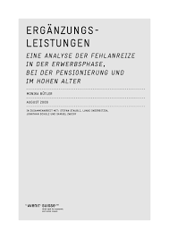 Was sind ihre stärken und schwächen? Erganzungsleistungen Avenir Suisse