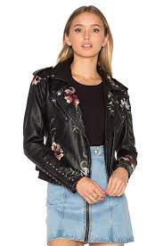 Blanknyc Moto Jacket In As You Wish Revolve Blanknyc Moto Jacket Floral Leather Jacket Blank Nyc Leather Jacket