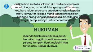 Contributor, percetakan nasional malaysia berhad. Akta Jenayah Komputer 1997 2 Youtube