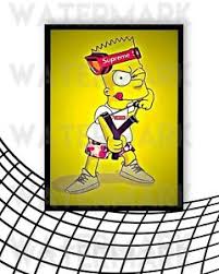 You will find here a collection of the top 28 supreme bart simpson background and hd images available for download for free. Bart Simpson Art Posters For Sale Ebay