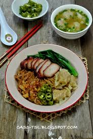 Image result for Chinese Chive Wanton Mee 中国韭菜馄饨面