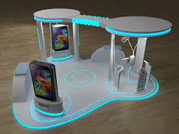 Samsung Note 4 U Booth On Behance With Images Exhibition Booth Design Exhibition Stand Design