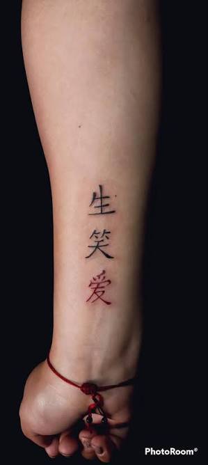 Ideas y significado de tatuajes de letras chinas Los tatuajes de letras  chinas son una forma popular de expresión artística que combina el  significado profundo de los caracteres con la estética visual
