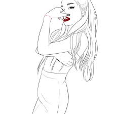 Ariana grande free coloring pages. Draw So Cute Coloring Pages Ariana Grande Novocom Top