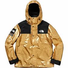 Black supreme shoulder logo track jacket size m medium (184432600049). Supreme Jackets Coats Supreme X The North Face Gold Jacket Poshmark