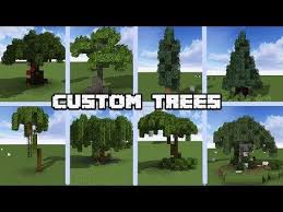 13 Custom Tree Designs For Minecraft 1 14 Vanilla World Download Youtube Minecraft Construction Minecraft Minecraft Crafts