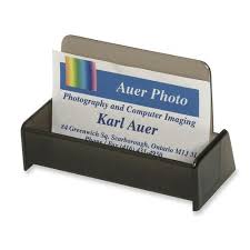 Chic elegant white and rose gold marble pattern desk business card holder. Acme United Desktop Business Card Holder Plastic 1 Each Smoke