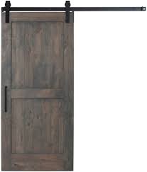 Two Panel Barn Door Stained Finish Looks Closest Online Cabinet Color Verify By Orderin Barn Doors Sliding Wood Doors Interior Interior Sliding Barn Doors