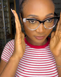 MODEL ROCKING ANTI BLUE LIGHT KARAMEL FRAME IN STRIPE 😍😍😍, 8,000 only ,  Light Weight 😍😍😍, Perfect For Prescription Glasses 😍😍😍, Non Tarnish  😍😍😍, Comes In A Protective Pouch With Soft Wipes 😍😍😍, 100% ...