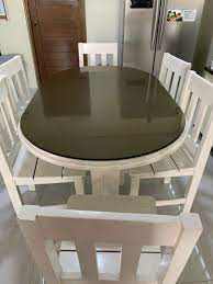 Looking for a dining table that can be the centerpiece of your dining room? Second Hand Dining Table Set 6 Seater Furniture Home Living Furniture Tables Sets On Carousell
