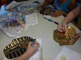Egyptian Art At Port Jefferson Egyptian Art African Art Projects Art Lessons Middle School