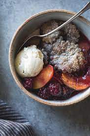 Blackberry Peach Buckwheat Pandowdy Toasted Buckwheat Ice Cream Gluten Free Recipe Gluten Free Ice Cream Summer Fruit Desserts Buckwheat