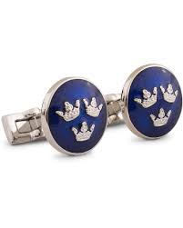 At the start of the war most of the ships of the royal swedish navy were quite old and the navy was in need of new ships. Skultuna Cuff Links Tre Kronor Silver Royal Blue Bei Careofcarl De