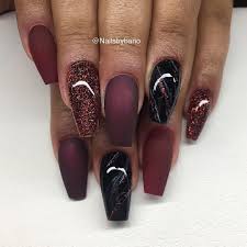 Beautiful Black And Red Nail Ideas Pin By Nan Pap On Nail Designs In 2020 Cherry Nails Red Acrylic Nails Red Nails